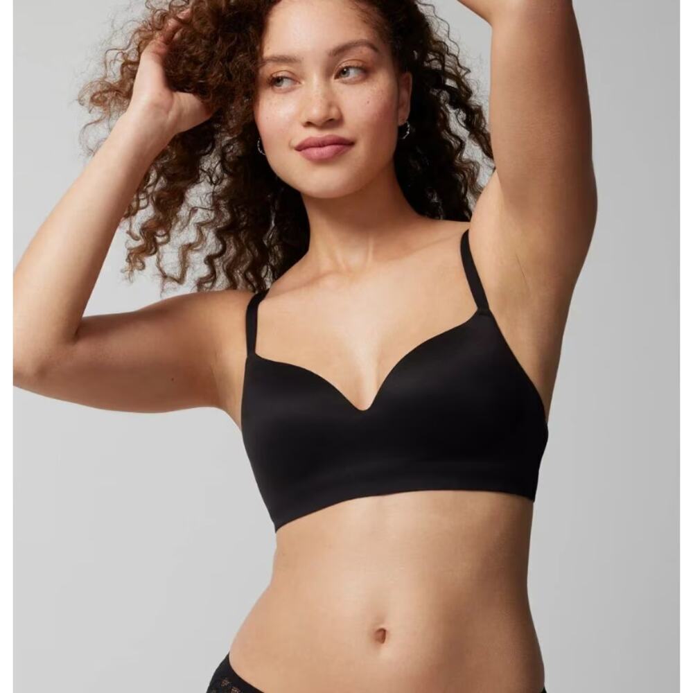 Soma Women's Enbliss Wireless Bra Comfort Padded Stretch Smooth Size 40DD Black